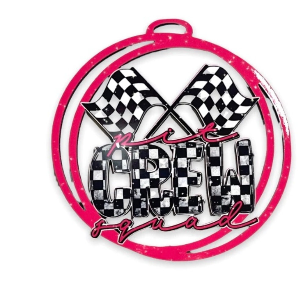 Pit crew squad car charm
